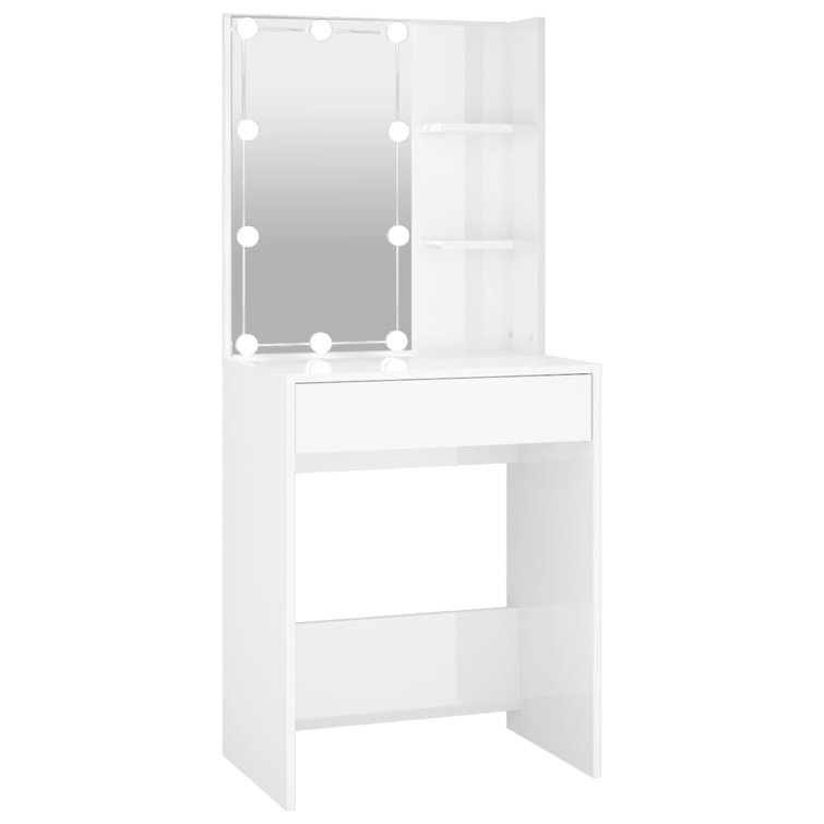 17 Stories Joslyne Dressing Table with Mirror Wayfair.co.uk